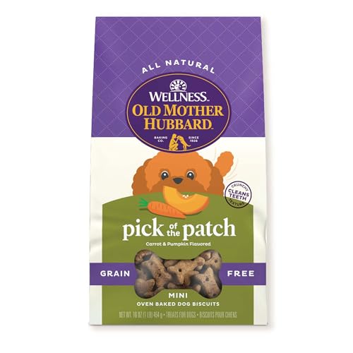 Old Mother Hubbard Pick Of The Patch Getreidefreie Kekse, gebackene Hundeleckerlis, Mini, 473 ml Beutel von Old Mother Hubbard