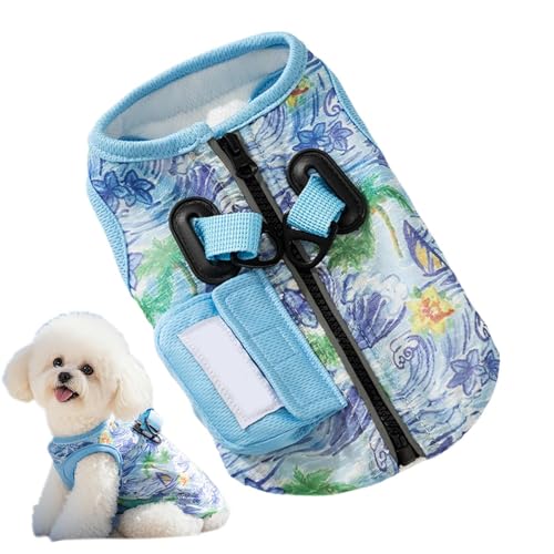 Hunde Kühlweste,Atmungsaktive Hunde Kühlweste | Abriebfester UV-Schutz Leichtes Hundezubehör Für Wanderungen Camping Training von Oldmoom