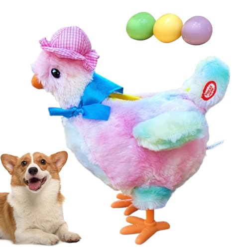 Interaktives Hundespielzeug - Elektrische Legende Henne Mit Musik,Lustiger Futterautomat Mit Ei & Hähnchen Für Draußen, Haus & Welpen Interaktives Hundespielzeug - Elektrische Legende Henne Mit Musik,Lustiger Futterautomat Mit Ei & Hähnchen Für Draußen, Haus & Welpen von Oldmoom