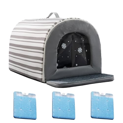 Kühlendes Katzenhaus Für Draußen,Haustierhaus Mit Kühlfach - Isolierte rutschfeste Betten Wasserdichtes Zuhause Für Wohnung Reisen Camping Indoor Outdoor Kühlendes Katzenhaus Für Draußen,Haustierhaus Mit Kühlfach - Isolierte rutschfeste Betten Wasserdichtes Zuhause Für Wohnung Reisen Camping Indoor Outdoor von Oldmoom