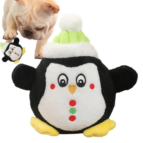 Oldmoom Gefülltes Kauspielzeug für Hunde, quietschendes Hundespielzeug - Interaktives Hundespielzeug aus Plüsch mit Weihnachtsthema,Komfortspielzeug für kleine, mittelgroße und große Hunde, Oldmoom Gefülltes Kauspielzeug für Hunde, quietschendes Hundespielzeug - Interaktives Hundespielzeug aus Plüsch mit Weihnachtsthema,Komfortspielzeug für kleine, mittelgroße und große Hunde, von Oldmoom