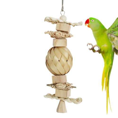 Oldmoom Käfigspielzeug für Papagei, Holzvogelspielzeug - Bissfestes Kauspielzeug für Käfig - Multi-Layer-Vogelblöcke, lustige Haustiervorräte für Hamster, Küken, Rennmäuse Oldmoom Käfigspielzeug für Papagei, Holzvogelspielzeug - Bissfestes Kauspielzeug für Käfig - Multi-Layer-Vogelblöcke, lustige Haustiervorräte für Hamster, Küken, Rennmäuse von Oldmoom