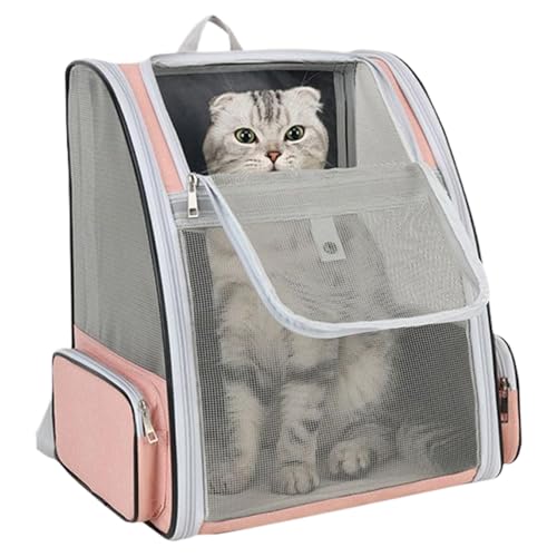 Rucksack für Katzen, Rucksackkatzenträger,Haustier -Rucksackträger | Tragbare Haustierversorgungen mit Nicht rutscher Bodenplatte für kleine mittlere Tiere Rucksack für Katzen, Rucksackkatzenträger,Haustier -Rucksackträger | Tragbare Haustierversorgungen mit Nicht rutscher Bodenplatte für kleine mittlere Tiere von Oldmoom