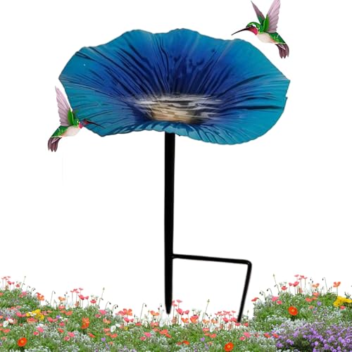 Ständer für Vogeltränke – Halterung für Vogeltränke mit Futternapf, dekoratives Gartendekor in Blumenform, wasserdicht, für Terrasse, Garten, Außenbereich Ständer für Vogeltränke – Halterung für Vogeltränke mit Futternapf, dekoratives Gartendekor in Blumenform, wasserdicht, für Terrasse, Garten, Außenbereich von Oldmoom