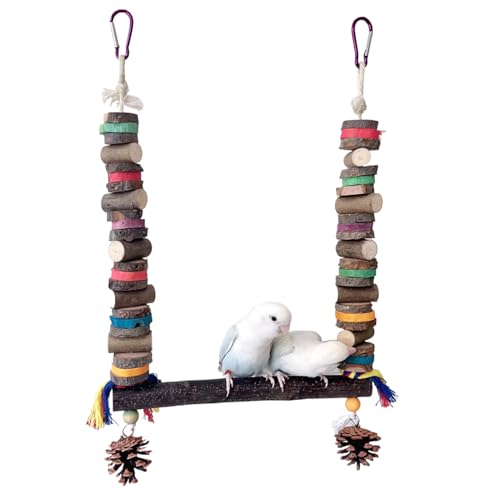 Vogelschaukel | Nymphensittich Nagestangen Spielzeug,Kauspielzeug-Schaukeln Für Papageien Innen Und Außen Vogelschaukel | Nymphensittich Nagestangen Spielzeug,Kauspielzeug-Schaukeln Für Papageien Innen Und Außen von Oldmoom