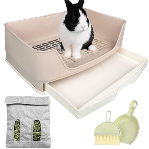 Oleisert Große Kaninchentoilette Hasentoilette, Töpfchentraining für Kaninchen, Katzentoilette mit Schublade, Kaninchenbettwäsche, Toilette für erwachsene Meerschweinchen, Frettchen, Galesaur, Häschen Oleisert Große Kaninchentoilette Hasentoilette, Töpfchentraining für Kaninchen, Katzentoilette mit Schublade, Kaninchenbettwäsche, Toilette für erwachsene Meerschweinchen, Frettchen, Galesaur, Häschen von Oleisert