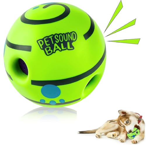 Giggle unzerstörbarer Quietschball für Hunde – lustige Geräusche, interaktiv, Angstabbau (14 cm) Giggle unzerstörbarer Quietschball für Hunde – lustige Geräusche, interaktiv, Angstabbau (14 cm) von Olensson