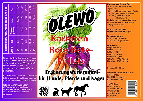 Olewo Karotten-Rote Bete-Pellets 4,0kg von Olewo