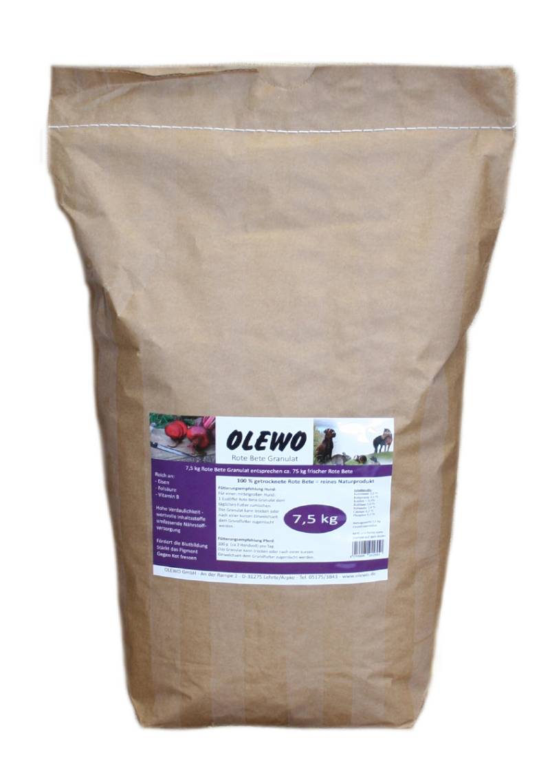 Olewo Rote Bete Granulat 7,5kg Schmackhaft & gesund Olewo Rote Bete Granulat 7,5kg Schmackhaft & gesund von Olewo