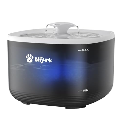 Katzen Wasserbrunnen, Olfjurk 2,891.7 g/3L Automatischer Haustier Wasserbrunnen Hund Wasserspender mit einem abnehmbaren Wassertank, Einfache Reinigung für Katzen, Hunde, Mehrere Haustiere Katzen Wasserbrunnen, Olfjurk 2,891.7 g/3L Automatischer Haustier Wasserbrunnen Hund Wasserspender mit einem abnehmbaren Wassertank, Einfache Reinigung für Katzen, Hunde, Mehrere Haustiere von Olfjurk
