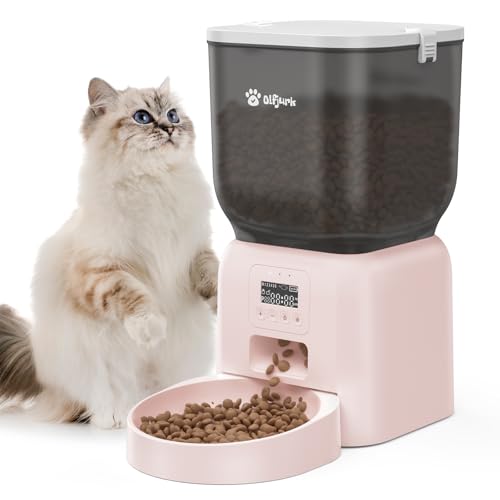 Olfjurk Automatischer Futterspender für Katzen, 4 l, automatisch, trocken, programmierbare Steuerung für 1–6 Mahlzeiten, Dual-Netzteil mit Trockenmittelbeutel, Rosa Olfjurk Automatischer Futterspender für Katzen, 4 l, automatisch, trocken, programmierbare Steuerung für 1–6 Mahlzeiten, Dual-Netzteil mit Trockenmittelbeutel, Rosa von Olfjurk