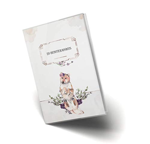 EU-Heimtierausweis Hülle Cosmo Hunde Tierausweis Schutzhülle schöne Geschenkidee (Roxy, EU-Heimtierausweishülle ohne Personalisierung) von Olgs