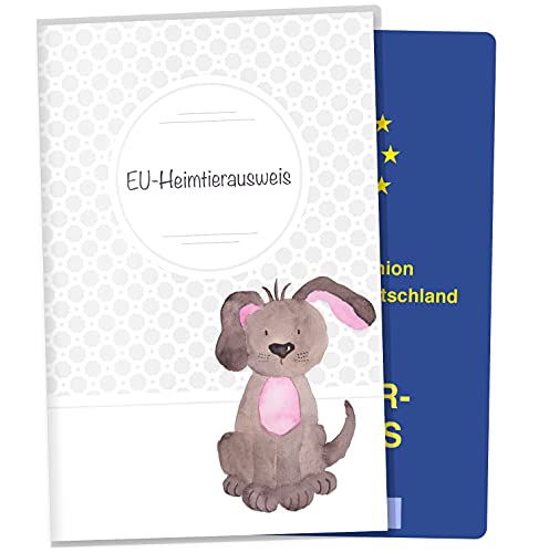 OLGS EU-Heimtierausweis Hülle Haustiere Tierausweis Schutzhülle Geschenkidee Reisedokument Tiere Haustier Tierpass (Charly, EU-Heimtierausweishülle ohne Personalisierung) von Olgs
