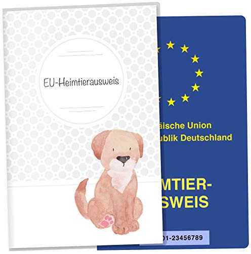 OLGS EU-Heimtierausweis Hülle Haustiere Tierausweis Schutzhülle Geschenkidee Reisedokument Tiere Haustier Tierpass (Simba, EU-Heimtierausweishülle ohne Personalisierung) von Olgs