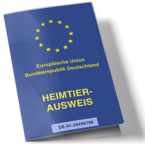 OLGS EU-Heimtierausweis Hülle | Schutzhülle Tierausweis transparent | Heimtierausweis Reisen mit Hund | Reisen mit Katze | Hundepass | Katzenpass | Heimtierausweishülle, Maße 10,4x16 cm (Blanko 1 Stk) von Olgs