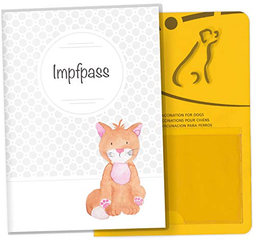 OLGS Impfpasshülle für Tiere Haustiere Schutzhülle für dem Impfpass Tierpass Hülle Haustier Geschenkidee (Baboo, Impfpasshülle ohne Personalisierung) von Olgs