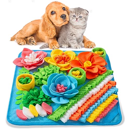 Oliumt Schnüffelmatte für Hunde, Schnüffelmatte Langsame Fütterungsmatte für kleine Haustiere Katzen, Kaninchen - Helfen Sie Stressabbau und Training - Stimulieren Sie die Futtersuchefähigkeiten Ihres Oliumt Schnüffelmatte für Hunde, Schnüffelmatte Langsame Fütterungsmatte für kleine Haustiere Katzen, Kaninchen - Helfen Sie Stressabbau und Training - Stimulieren Sie die Futtersuchefähigkeiten Ihres von Oliumt