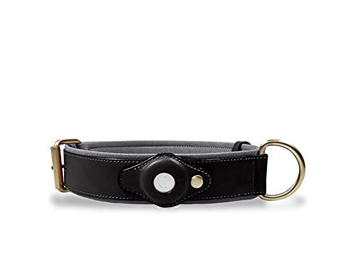 Olixar Hundehalsband für Apple AirTag, echtes Leder, mit integrierter AirTag-Halterung, verstellbar, für kleine Rassen, Schwarz Olixar Hundehalsband für Apple AirTag, echtes Leder, mit integrierter AirTag-Halterung, verstellbar, für kleine Rassen, Schwarz von Olixar