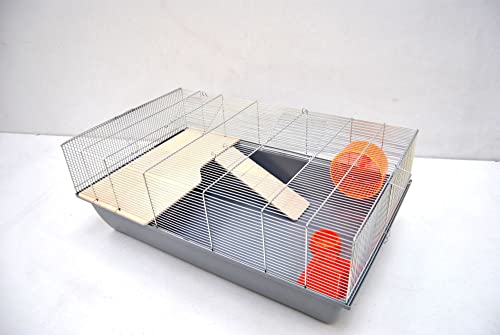 Ollesch Mäusekäfig Hamsterkäfig Nagerkäfig 78x47x30cm grau mit Zubehör Ollesch Mäusekäfig Hamsterkäfig Nagerkäfig 78x47x30cm grau mit Zubehör von Ollesch
