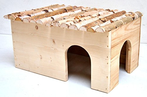 Ollesch Mega XL Nagerhaus für Meerschweinchen und Kaninchen 50x25x33cm von Ollesch