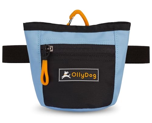 OllyDog Goodie Treat Bag, Leckerlibeutel Hund, Taillengürtelclip für freihändiges Training, Magnetverschluss, Hundetraining und Verhaltenshilfen, Drei Tragevarianten (Maui Blau) von OllyDog