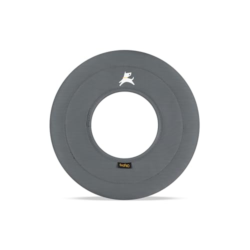 OllyDog Super Flyer | Strapazierfähige Hundefrisbee | Weiche & leichte Flugscheibe | Sanft zu Zähnen & Zahnfleisch | Wasserabweisendes Outdoor-Spielzeug (Castle Rock) von OllyDog