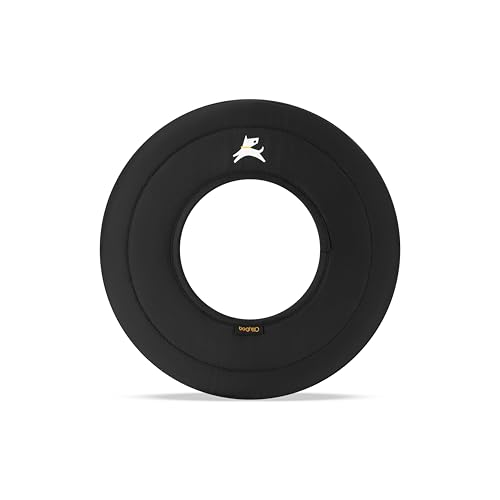 OllyDog Super Flyer | Strapazierfähige Hundefrisbee | Weiche & leichte Flugscheibe | Sanft zu Zähnen & Zahnfleisch | Wasserabweisendes Outdoor-Spielzeug (Raven) von OllyDog
