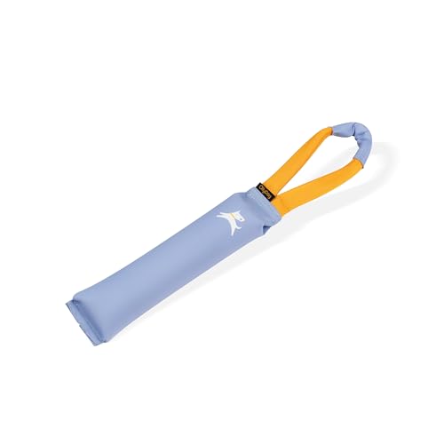 OllyDog Zerrer, langlebiges Hundespielzeug, recycelt, robustes Hundebeißkissen, Griff, interaktives Zugspielzeug, Apportieren und Training (Blaureiher) von OllyDog