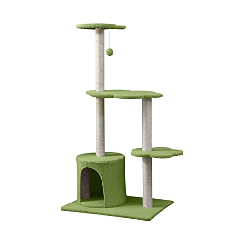 Haustiermöbel Kratzbaumzubehör Katzenbaumturm Zubehör zum Klettern Spielstruktur(Hellgrün) von OmEkwA