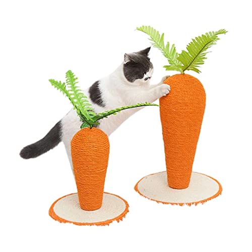 Katzenkratzer, Kratzbaum, Turm, Kratzbaum, Katzenkletterbaum, lustiger Krallenpfosten für Katzen (orange, Einheitsgröße) von OmEkwA
