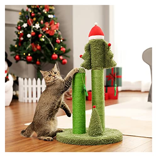 Kratzbaum, Katzenturm mit Sisal, Kratzbaumbrett für Katzen im Innenbereich, Katzenwohnung, Kitty-Spielhaus (Vert One Size) von OmEkwA