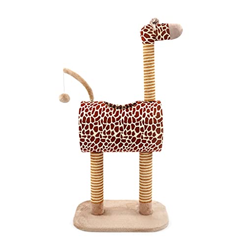 Kratzbaum DIY Giraffe Katzen Kratzbaum Spielzeug Seil Sisal Seil Haustier Springspielzeug Baum Katzen Klettergerüst von OmEkwA