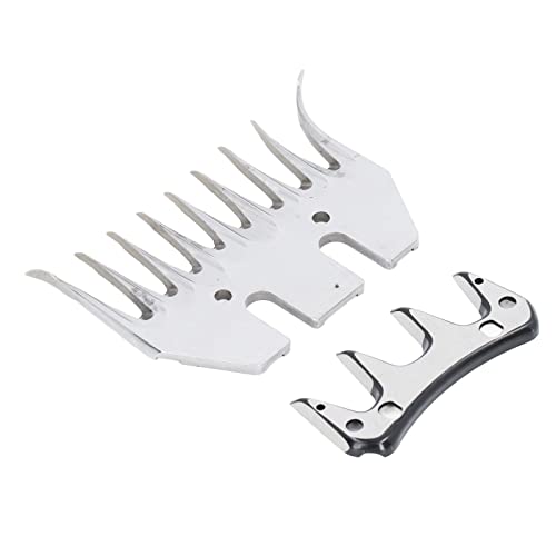 Omabeta Ersatzklinge für Schafschere, 1 cm Zahnabstand, präzises Schneiden, Nicht verletzend, hohe Härte, Wollscherklinge für Tiere mit dickem Fell Omabeta Ersatzklinge für Schafschere, 1 cm Zahnabstand, präzises Schneiden, Nicht verletzend, hohe Härte, Wollscherklinge für Tiere mit dickem Fell von Omabeta