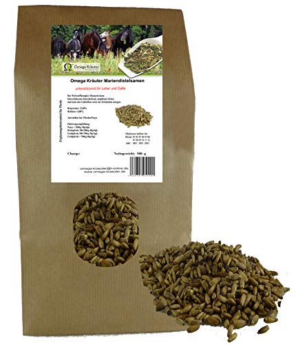 Mariendistelsamen ganz für Pferde in hochwertiger Qualität, frei von jeglichen Zusätzen 1000g Mariendistelsamen ganz für Pferde in hochwertiger Qualität, frei von jeglichen Zusätzen 1000g von Omega Kräuter