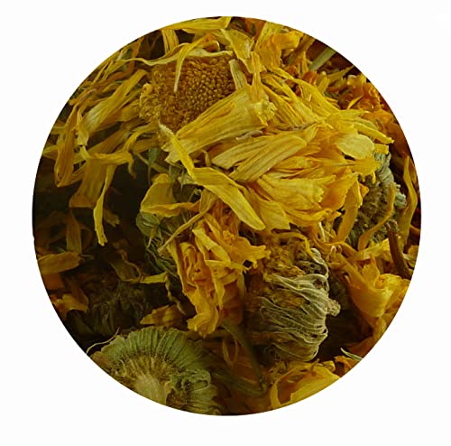 Ringelblumeblüten mit Kelch geschnitten und getrocknet für Pferde und Hunde in hochwertiger Qualität, frei von jeglichen Zusätzen 250g Ringelblumeblüten mit Kelch geschnitten und getrocknet für Pferde und Hunde in hochwertiger Qualität, frei von jeglichen Zusätzen 250g von Omega Kräuter