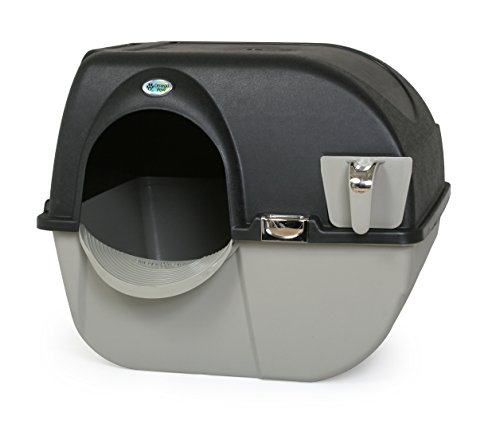 Omega Paw Elite Roll' N Clean Self Cleaning Litter Box, Patented Grill to Scoop Out Clumped Waste, for Fast & Easy Cleaning - Regular von Omega Paw