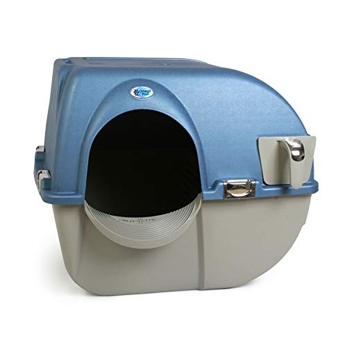 Omega Paw PR-RA15-1 Roll N Clean selbsttrennende selbstreinigende Katzentoilette, blau von Omega Paw