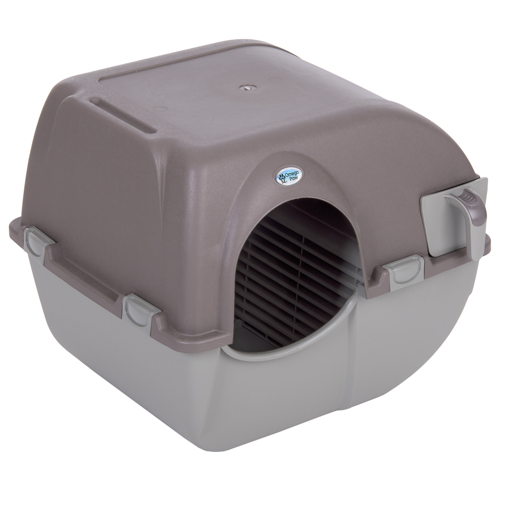 Omega Paw Roll'n Clean selbstreinigende Katzentoilette - taupe / grau Omega Paw Roll'n Clean selbstreinigende Katzentoilette - taupe / grau von Omega Paw