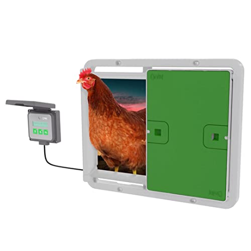 Omlet Automatischer Hühnerstall-Türöffner mit Lichtsensor oder Timer, Grün Omlet Automatischer Hühnerstall-Türöffner mit Lichtsensor oder Timer, Grün von Omlet