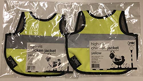 Omlet Doppelpack Warnweste für Hühner - 2 x Gelb von Omlet