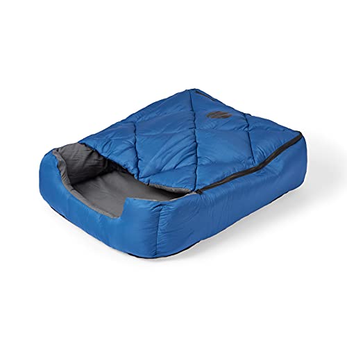 OmniCore Designs Haustierschlafsack (SM/Blau) mit Reißverschluss für Reisen, Camping, Wandern | gut für kleine und große Haustiere | Verwendung als Haustierbett, Haustiermatte oder Haustierdecke von OmniCore Designs