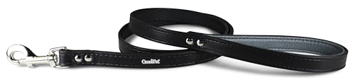 OmniPet Hundeleine aus Leder, 1,6 x 1,8 m, Schwarz von OmniPet