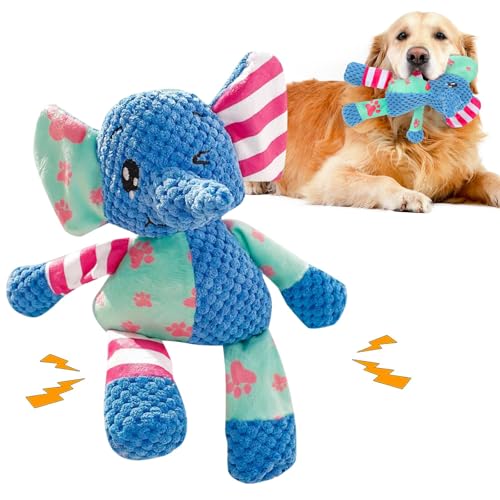 Omnikryp Hundespielzeug, Quitschende Hundespielzeug, Dog Toys Unzerstörbar, Kuscheltier für Hunde, Anti Stress Hund für Welpen, Kleine, Mittlere, Große Hunde von Omnikryp