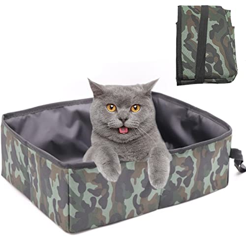 Faltbare Katzentoilette, Katzenklo Faltbar Reise Tragbare Katzentoilette für Reisen, Wasserdicht, Einfach zu Säubern Faltbares Katzenklo für Haustiere Freien Reisen, Camping, Heimgebrauch, Camouflage Faltbare Katzentoilette, Katzenklo Faltbar Reise Tragbare Katzentoilette für Reisen, Wasserdicht, Einfach zu Säubern Faltbares Katzenklo für Haustiere Freien Reisen, Camping, Heimgebrauch, Camouflage von Omxyinma