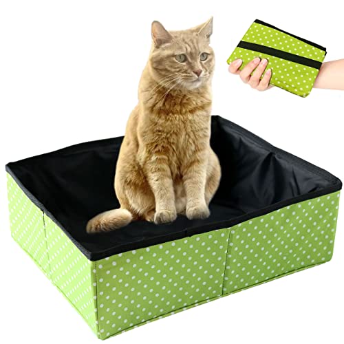 Faltbare Katzentoilette Tragbare Reise Katzenklo Faltbar Katzenklo für Kitten, Haustiere, Wasserdicht, Einfach zu Säubern, Nützlich für Freien, Camping, Heimgebrauch, Grün Faltbare Katzentoilette Tragbare Reise Katzenklo Faltbar Katzenklo für Kitten, Haustiere, Wasserdicht, Einfach zu Säubern, Nützlich für Freien, Camping, Heimgebrauch, Grün von Omxyinma