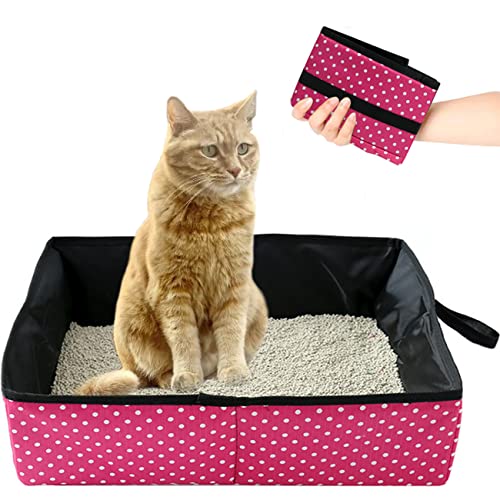 Faltbare Katzentoilette Tragbare Katzentoilette, Reise Katzenklo Faltbar für Kitty, Wasserdicht, Einfach zu Säubern, Nützlich Katzentoilette für Haustiere Reisen Freien, Camping, Heimgebrauch, Rose Faltbare Katzentoilette Tragbare Katzentoilette, Reise Katzenklo Faltbar für Kitty, Wasserdicht, Einfach zu Säubern, Nützlich Katzentoilette für Haustiere Reisen Freien, Camping, Heimgebrauch, Rose von Omxyinma