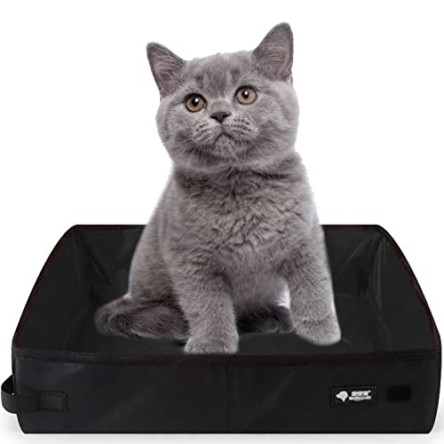 Katzenklo Faltbar Reise Katzenklo, 50*40cm Faltbares Katzenklo XXL Faltbare Katzentoilette Tragbare für Kitten Reisen, Wasserdicht, Einfach zu Säubern für Haustiere Freien, Heimgebrauch, Schwarz Katzenklo Faltbar Reise Katzenklo, 50*40cm Faltbares Katzenklo XXL Faltbare Katzentoilette Tragbare für Kitten Reisen, Wasserdicht, Einfach zu Säubern für Haustiere Freien, Heimgebrauch, Schwarz von Omxyinma