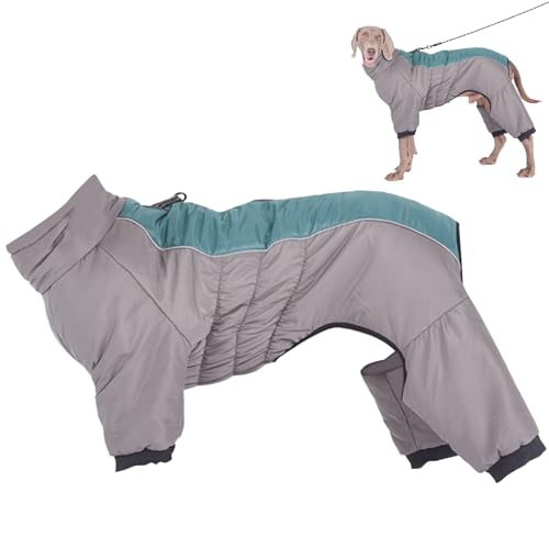 OnIUeZky Hundemantel wasserdichte thermische Hundejacke reflektierend warme Hund Kleidung winddes Hundes Wintermantel Vierbeinige Reißverschlüsse atmungsaktivem Hund Winterkleidung, XL von OnIUeZky