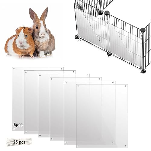 6 Stück Haustierkäfig-Einlage, 26 x 21 cm, Urin-Schutz, Seitenfutter, transparentes Blatt, Kaninchen, Meerschweinchen, Seitenfutter mit Löchern für Igel, Hamster, Häschen und andere Kleintiere 6 Stück Haustierkäfig-Einlage, 26 x 21 cm, Urin-Schutz, Seitenfutter, transparentes Blatt, Kaninchen, Meerschweinchen, Seitenfutter mit Löchern für Igel, Hamster, Häschen und andere Kleintiere von Oncpcare
