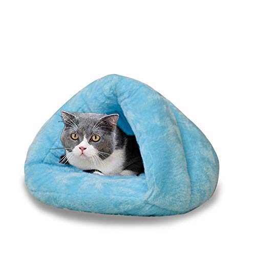 Cold Day Pet Puppy Dog Thermisches Höhlenbett Katzenzelt-Katzennest Katzenkuschel bietet Sicherheitsgefühl für einen besseren Schlaf von Oncpcare